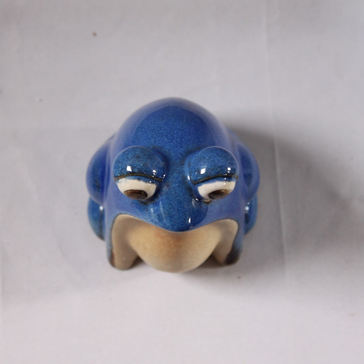 CERAMIC BLUE FROG 14cm