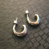 Titanium Hoop Earrings on Stud - NIB