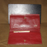 Buxton Ladies Leather Clutch/Wallet Red
