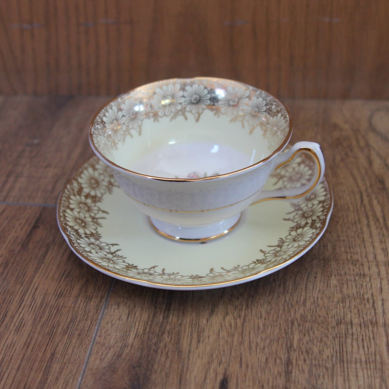 DENBY ROCKINGHAM CUP AND SAUCER FINE ENGLISH BONE CHINA