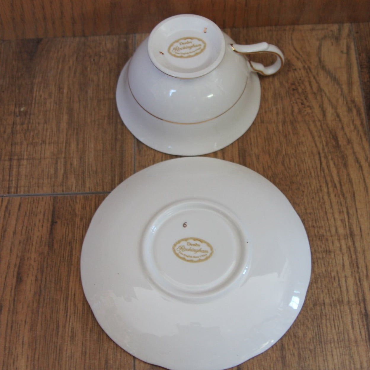 DENBY ROCKINGHAM CUP AND SAUCER FINE ENGLISH BONE CHINA