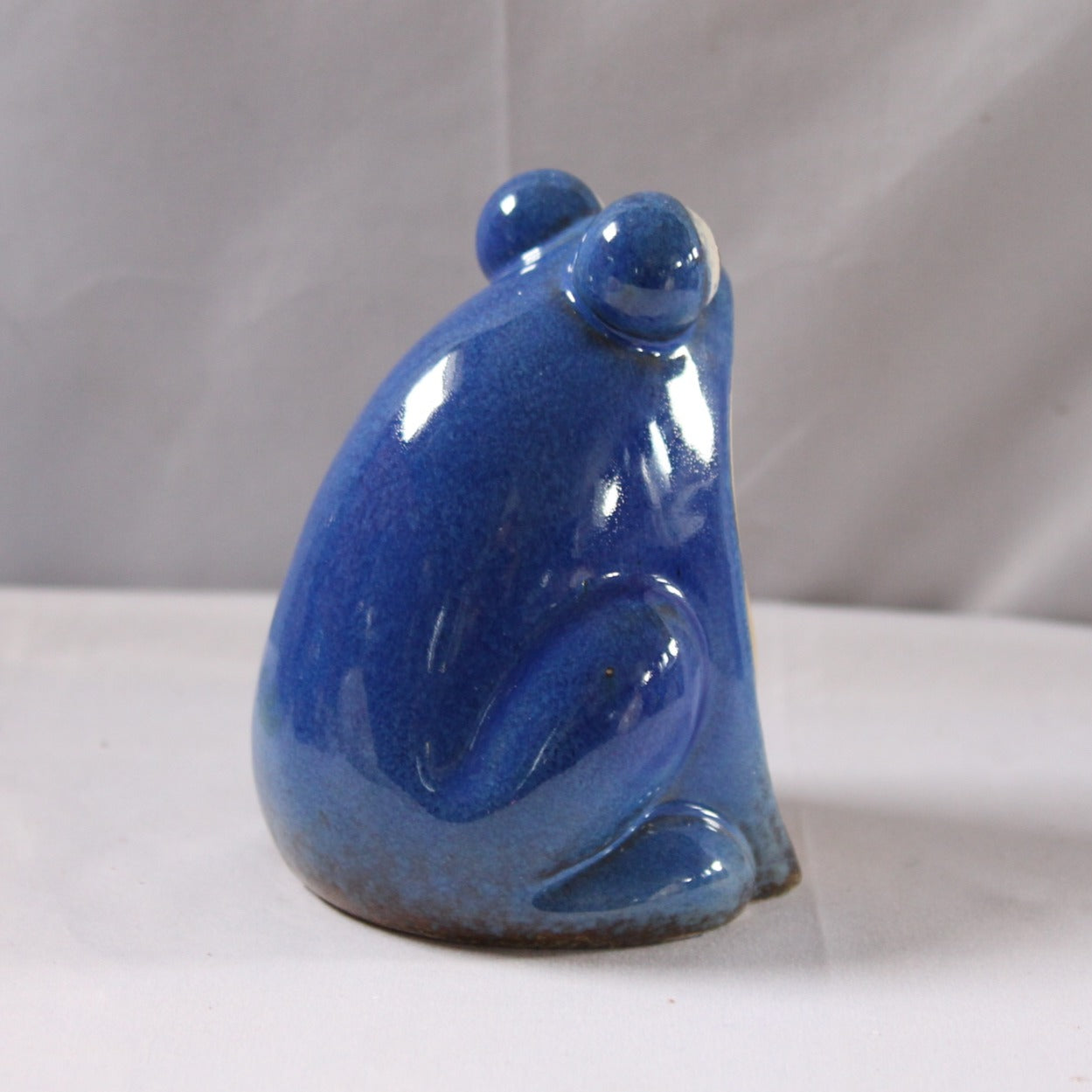 CERAMIC BLUE FROG 14cm