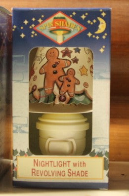 Spin Shade - Nightlight with revolving shade Gingerbread Men