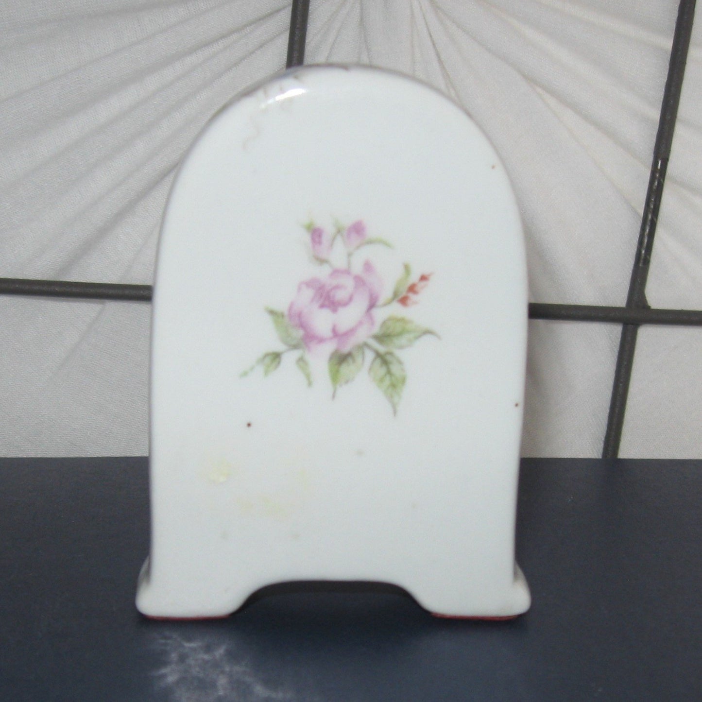 Straiger Table Mantle Carriage Clock Porcelain Flower design NIB