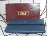 Tilley Ladies Wallet Luxury in Leather Blue