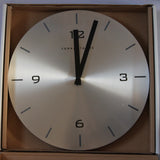 TORRE AND TAGUS ALUMINUM WALL CLOCK ABOUT 30 CM  NEW IN BOX